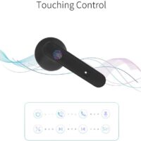 EARBUDS WIRELESS BLACK ULTRA THIN TOUCH CONTROL - Image 3