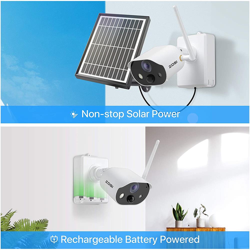 CAMERA INDOOR/OUTDOOR WIRE FREE 1080P RECHR BATTERY - Image 2