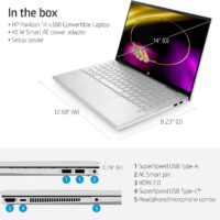Convertible HP Pavilion x360 2-in-1 Laptop, 14" FHD Touchscreen,12GB RAM, 512GB SSD, Intel Core i5-1235U, Wi-Fi 6, Stylus Pen - Image 4